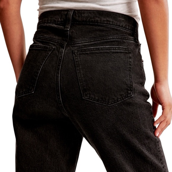 Abercrombie Mid-Rise Curve Love Black Women's Jeans Size 26 Extra Long - Picture 4 of 8